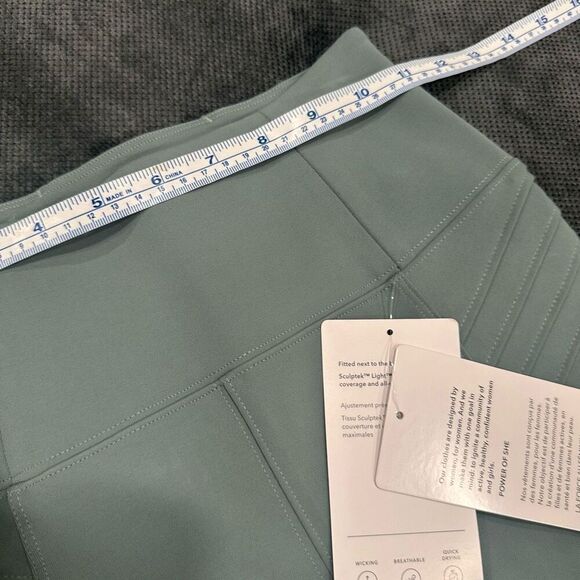 NWT‎ Athleta Delancey Moto Leggings Sage Green Size XXS Compression Active - Picture 4 of 12